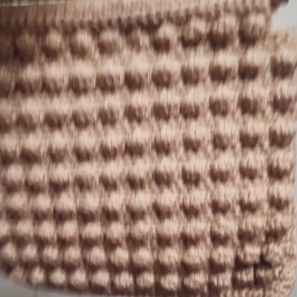 Vintage Hand Crocheted Wooden Handle Bag Coastal Grandma Boho Tote - Picture 5 of 11